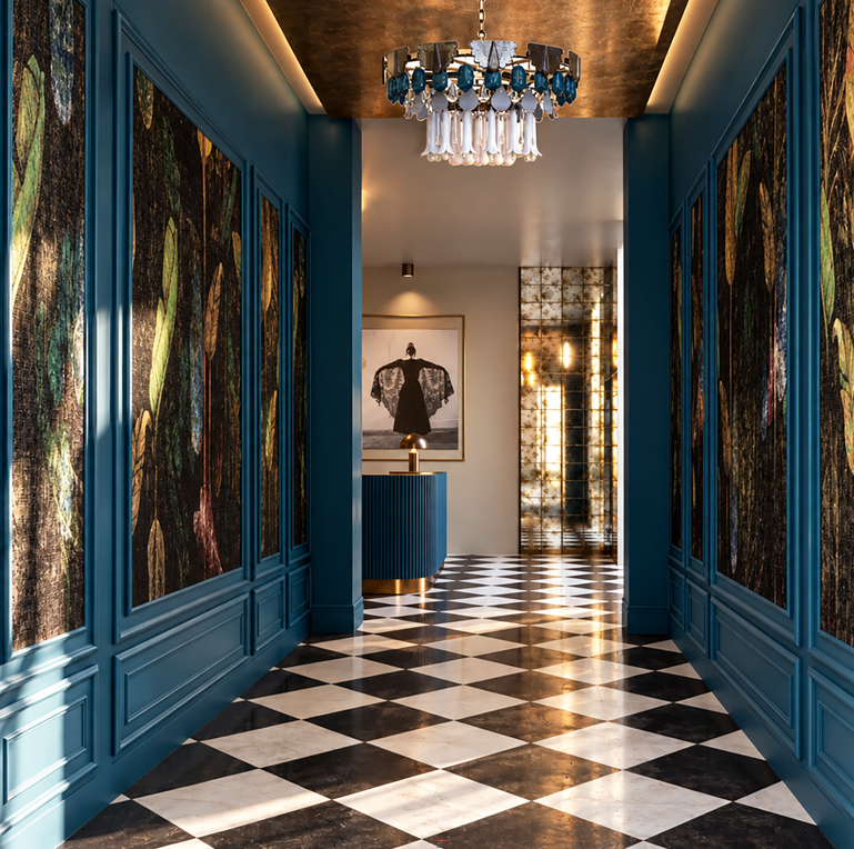 Diseño de interiores de hotel boutique en Madrid – proyecto de hospitality y hostelería