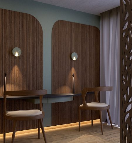 Diseño de hotel Intercidec - Zona de trabajo