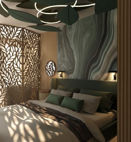 Diseño de hotel Intercidec - Detalle de iluminación integrada