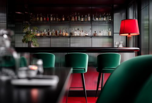 Diseño interior de restobar Velvet